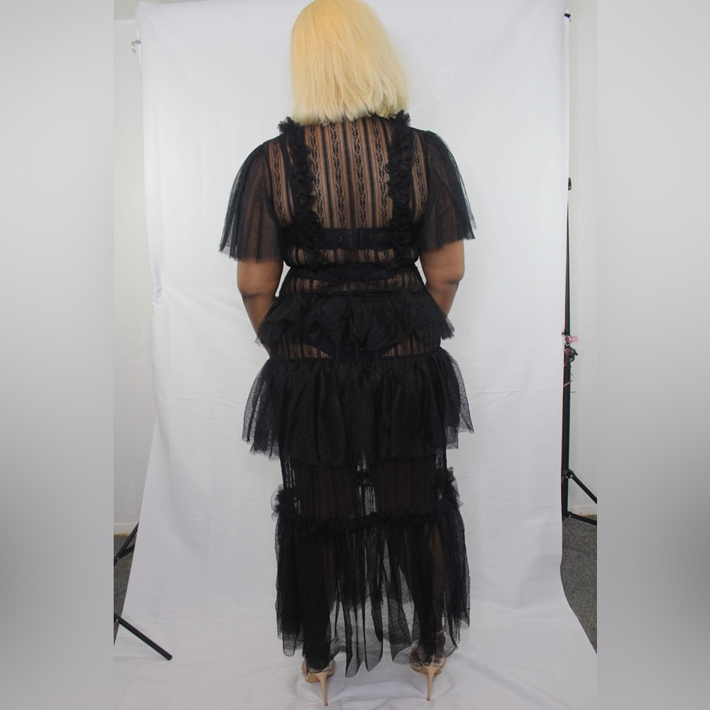 CQbyCQ Brand Sheer Maxi Party Dress. New with Tags. Women’s size Small - Picture 4 of 4